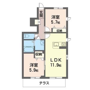 マストライフ一橋学園Ａ 101号室