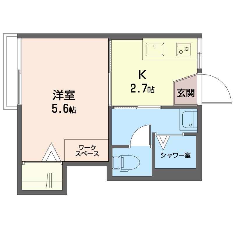 コ－トハウスＳＫ 202号-6