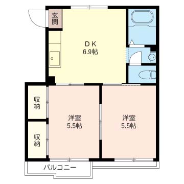 ヴィラ国立203-2