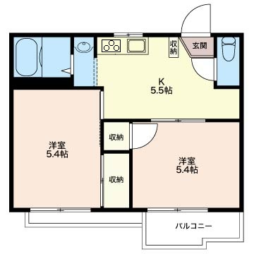 アシェンダハウスＢ 202号-2
