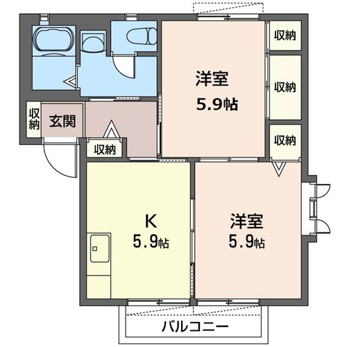 シュトラ－セハイムＢ 202号-6