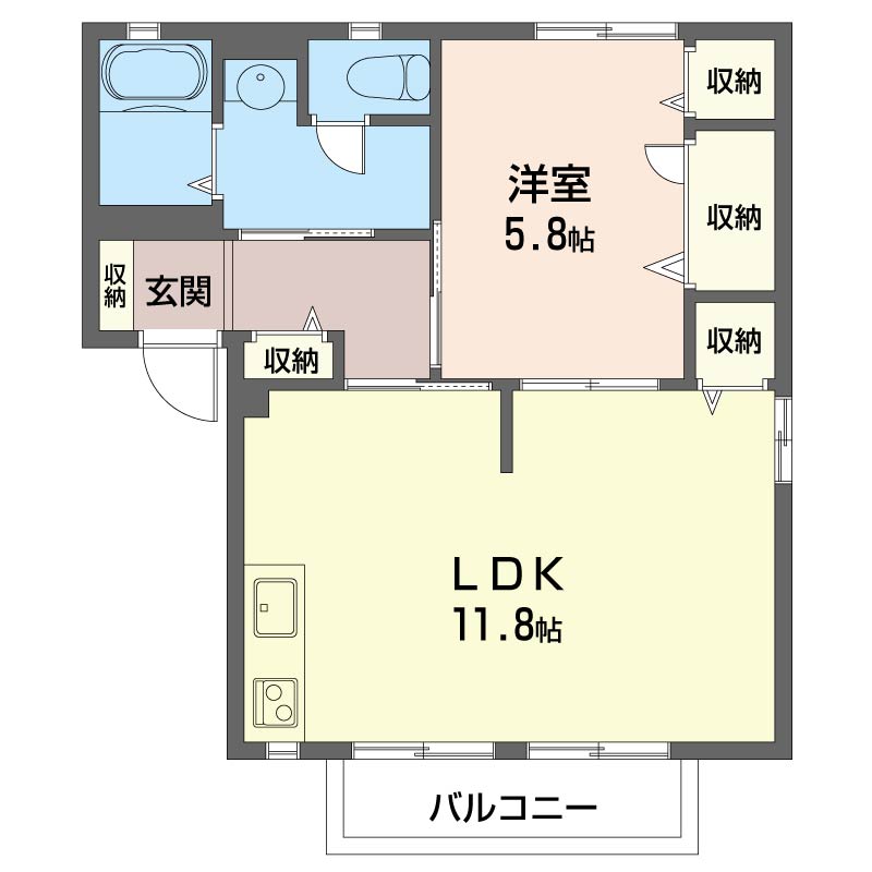 サンメゾン羽衣 102号-5
