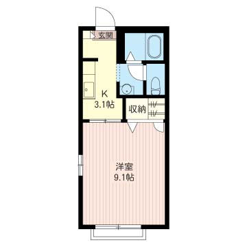 ソレーユＢ 206号-14