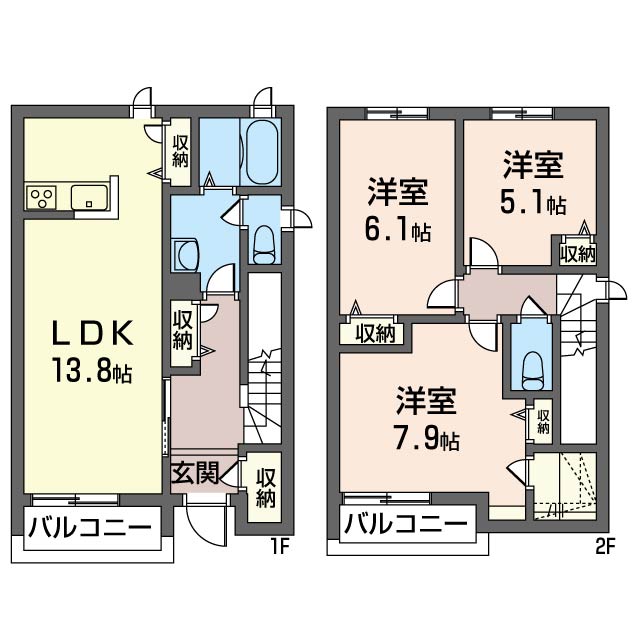 フローラ稲城Ｂ 105号-11