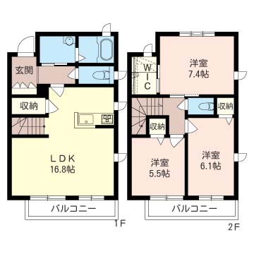 フローラ稲城A 105号-6
