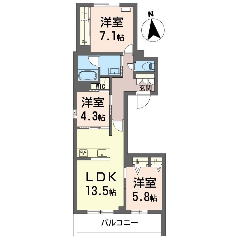 桜上水テラス 301号-15