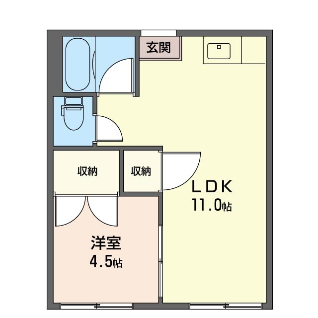 弦巻ガーデンハイムA棟 202号-2