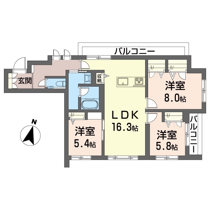 エクラージュ笹塚 301号-15