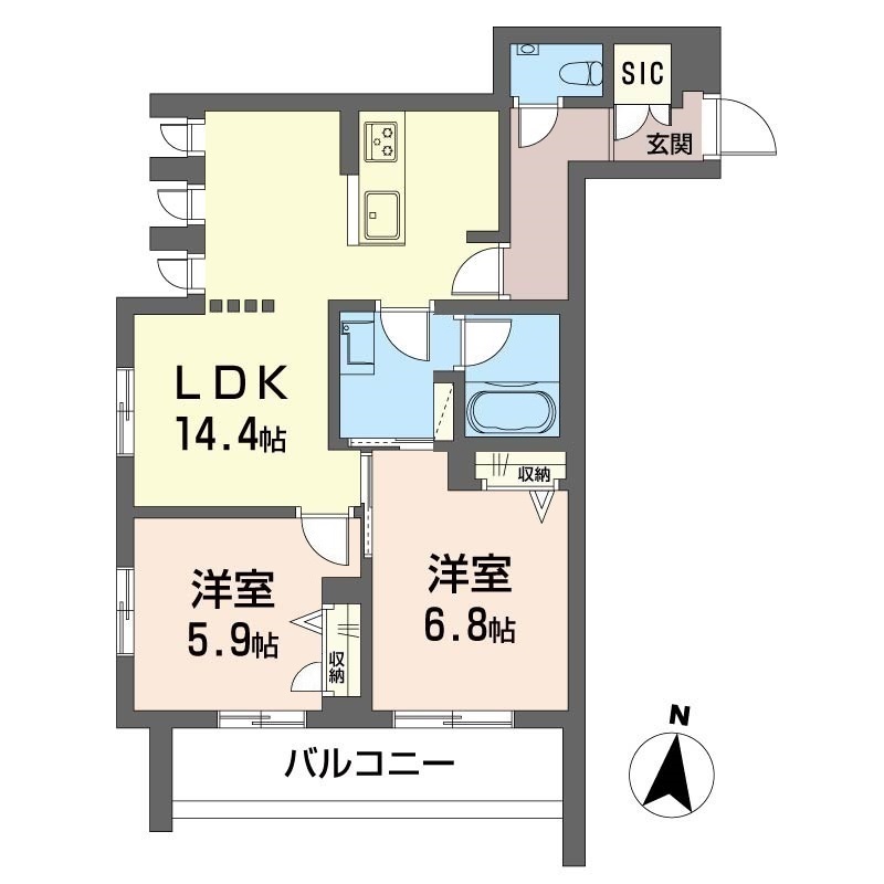 ブラン　ノワール 301号-5