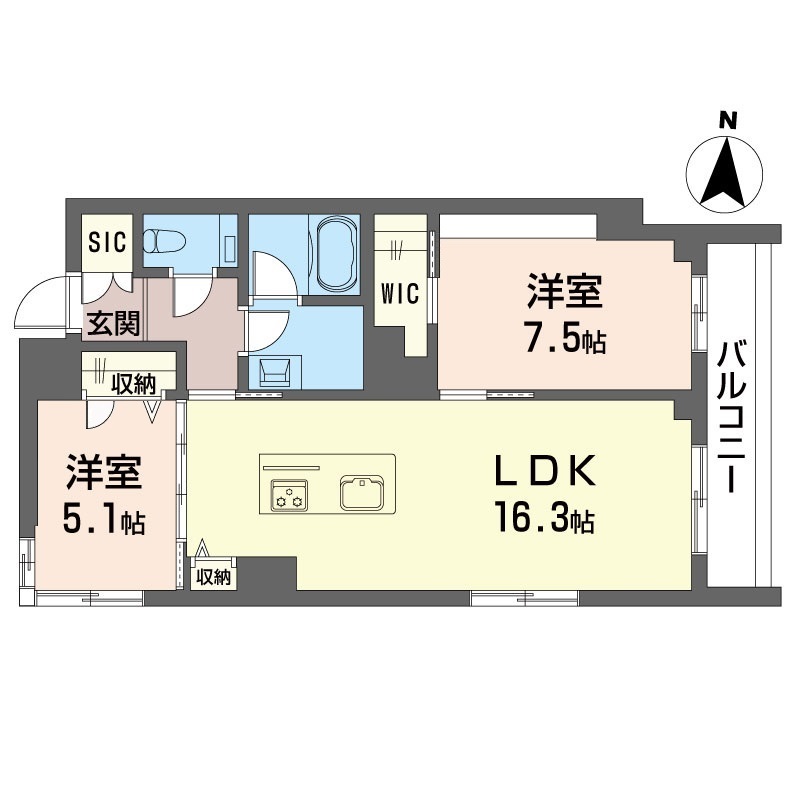 ルガール山王 202号-16