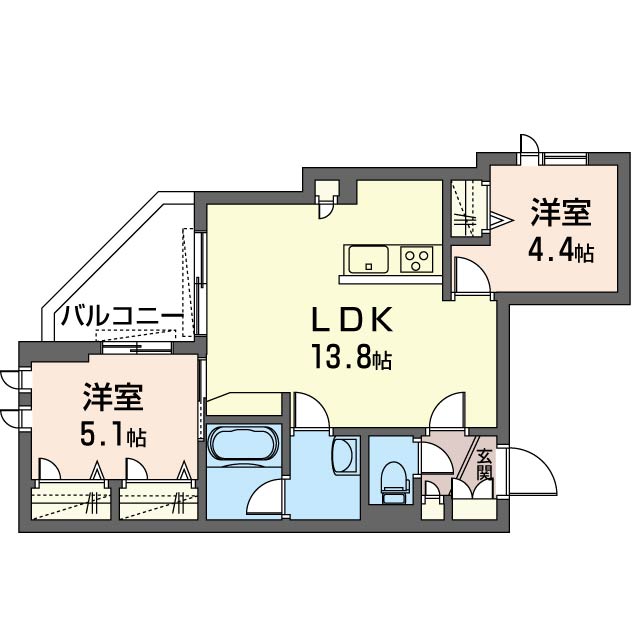 シャーメゾン東坂下 302号-6