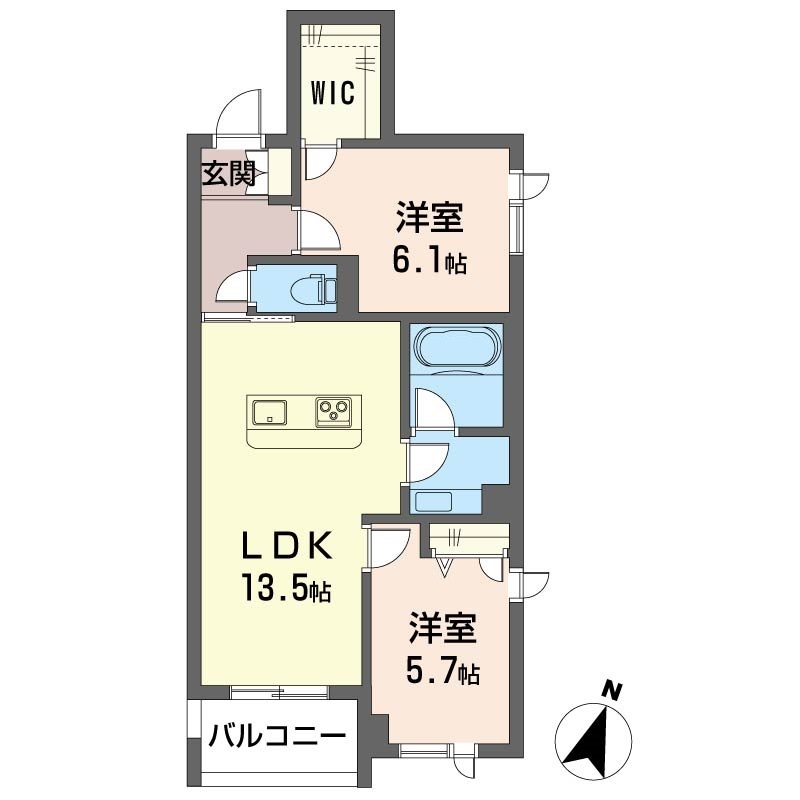 ヴィラ　ノワール 201号-6