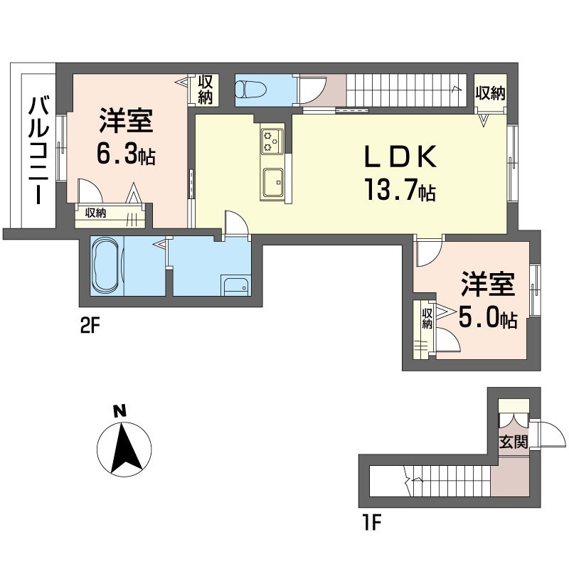 ウエストベル　向山 202号-8