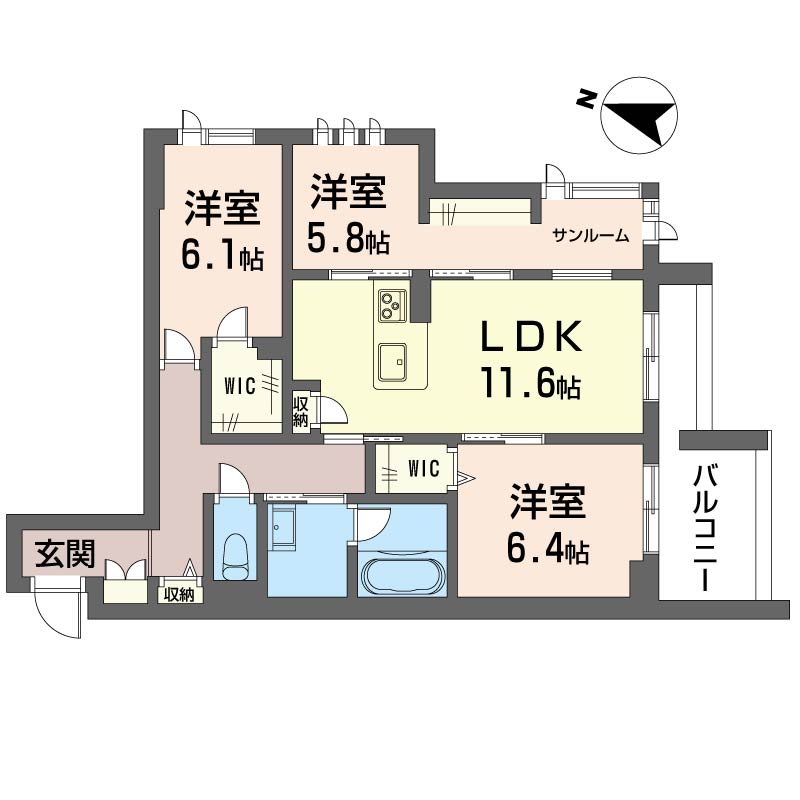 サン　アトモスフィア 302号-15
