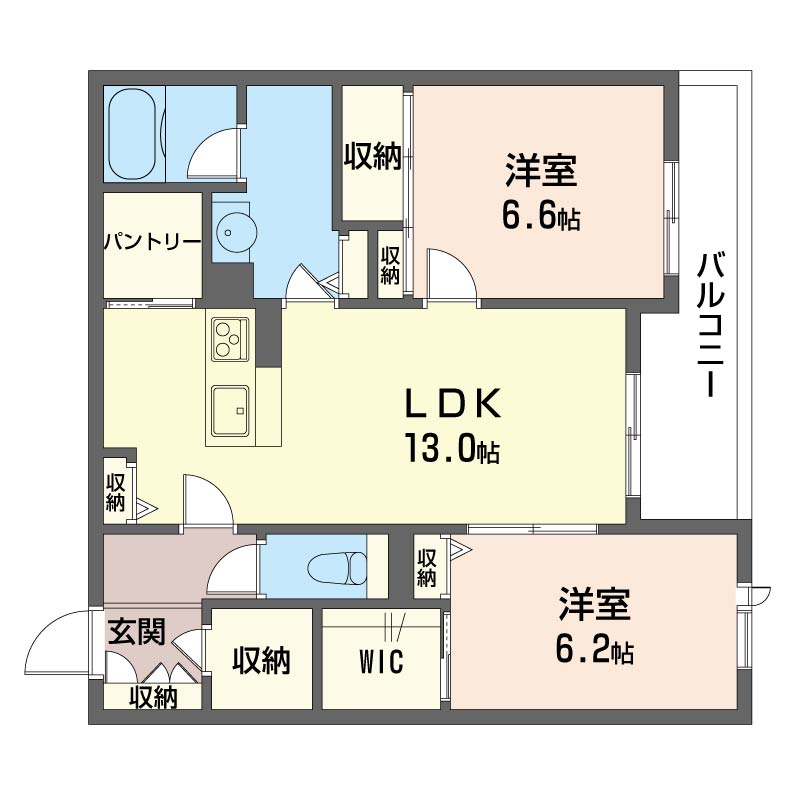 ベリッシモ東糀谷 402号-6