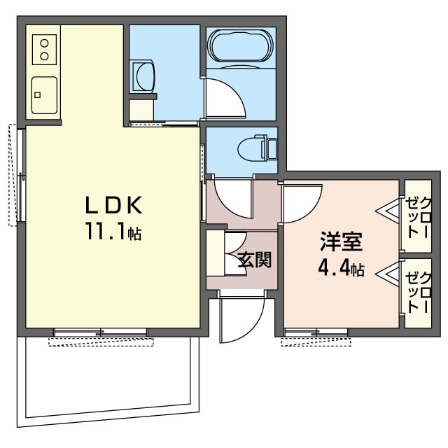 シテール谷中 101号-14