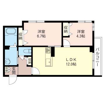 ガイア是政　弐番館301-2