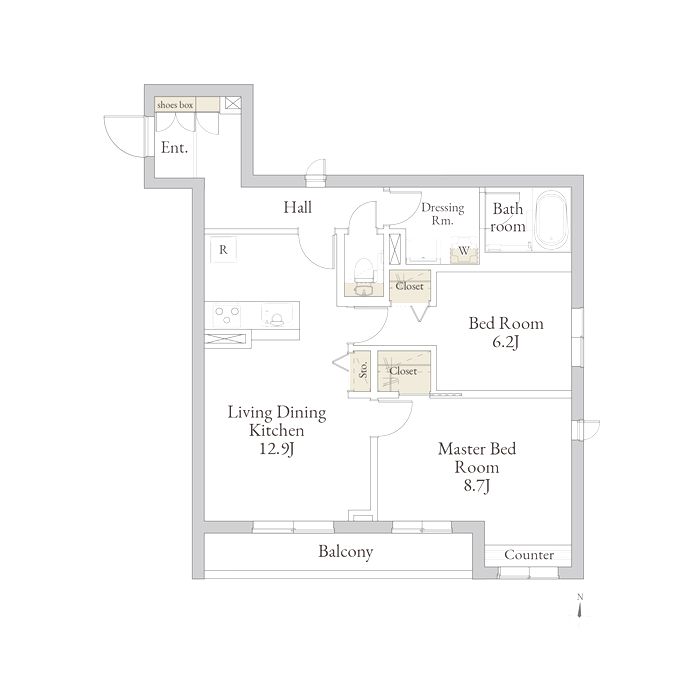 ホクレア府中 303号-16