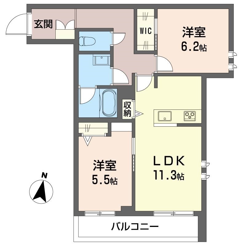 エクラージュ南町 201号-6