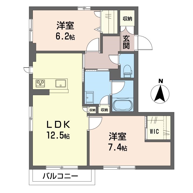 カルテット萩山 101号-1