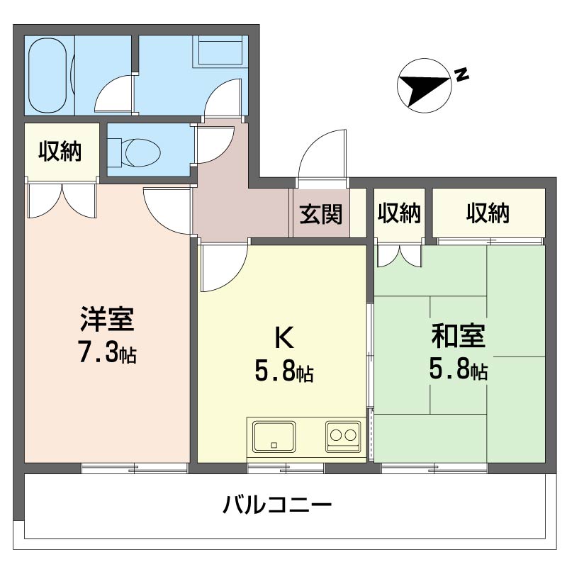 フラワーマンション 203号-6