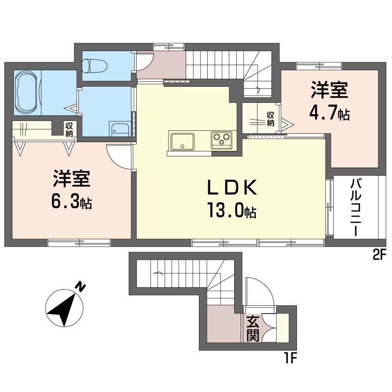 シャーメゾン西国分寺 201号-8