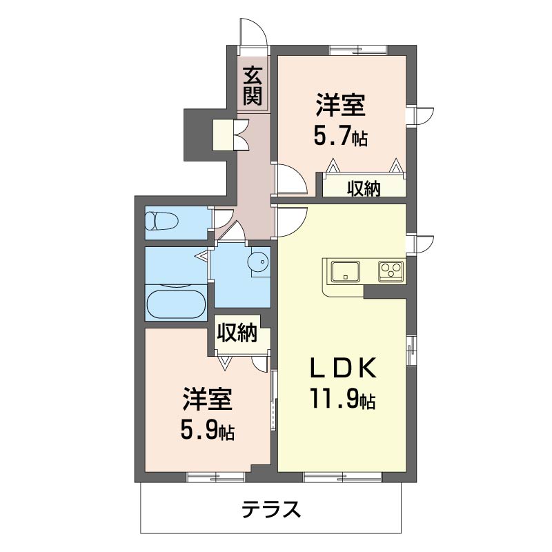 マストライフ一橋学園Ａ 101号-16
