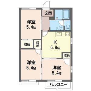 フラワーハイツ　Ｄ 201号-3
