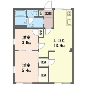フラワ－コ－トクリハラ　Ａ 102号-8