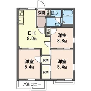 フラワ－コ－トクリハラ　Ａ 201号室