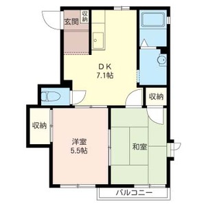 サニーフラツト 201号室