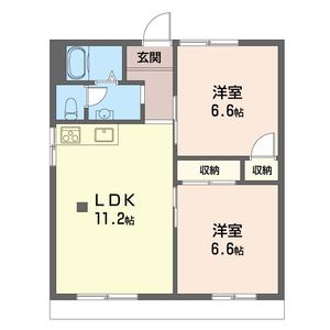 コーポリバティー　Ⅱ 203号-4
