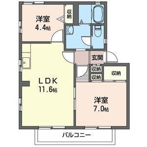 マリンサイド　Ｂ 202号室