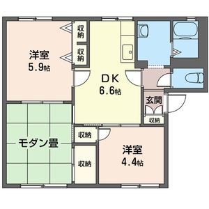 シャルム天台 101号室