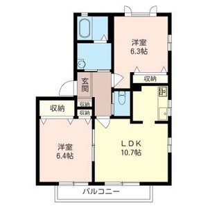 グリーンパーク下の谷　Ｃ 201号室