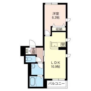 Ｃｏｎｓｅｉｌ　ｗｅｓｔ 201号室