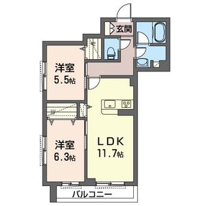 ラ・ルーム妻田西 106号室