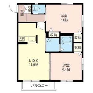 グランＫコート　Ｅ 201号室