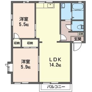 クローネ座間 202号-16