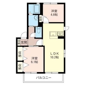 ピュアコーポ　Ⅱ 201号室