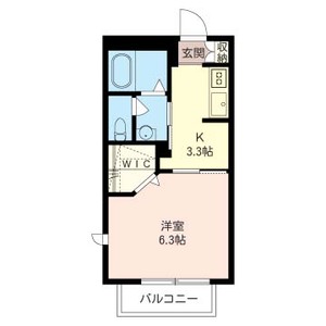 ラフィネＨ　Ⅰ 202号室