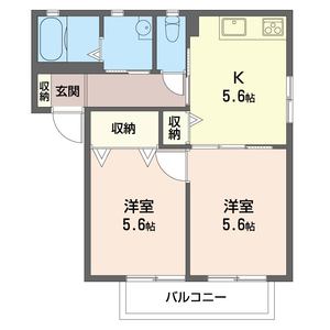 グランシードＥ・Ⅵ 102号室