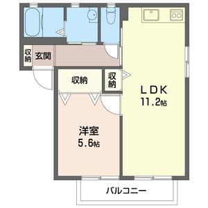 グランシードＥ・Ⅵ 102号室