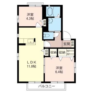 ルミエール　Ⅱ 201号-2