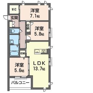 クレア平台　Ｂ 201号室
