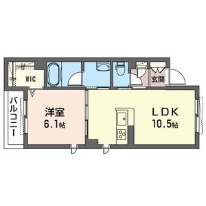ラ・ヴァーン旭ケ丘　Ｂ 202号室