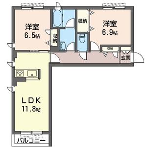 ウェルシーフィールドⅡ三ッ沢 203号室
