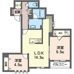 シャーメゾンＭＩＵ　Ⅱ 202号室