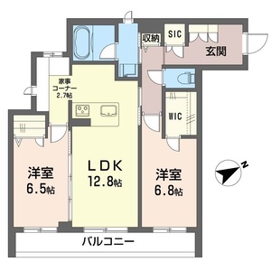 ベルパイネ大倉山Ⅱ 203号室