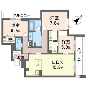 グランディール横濱台場 401号室